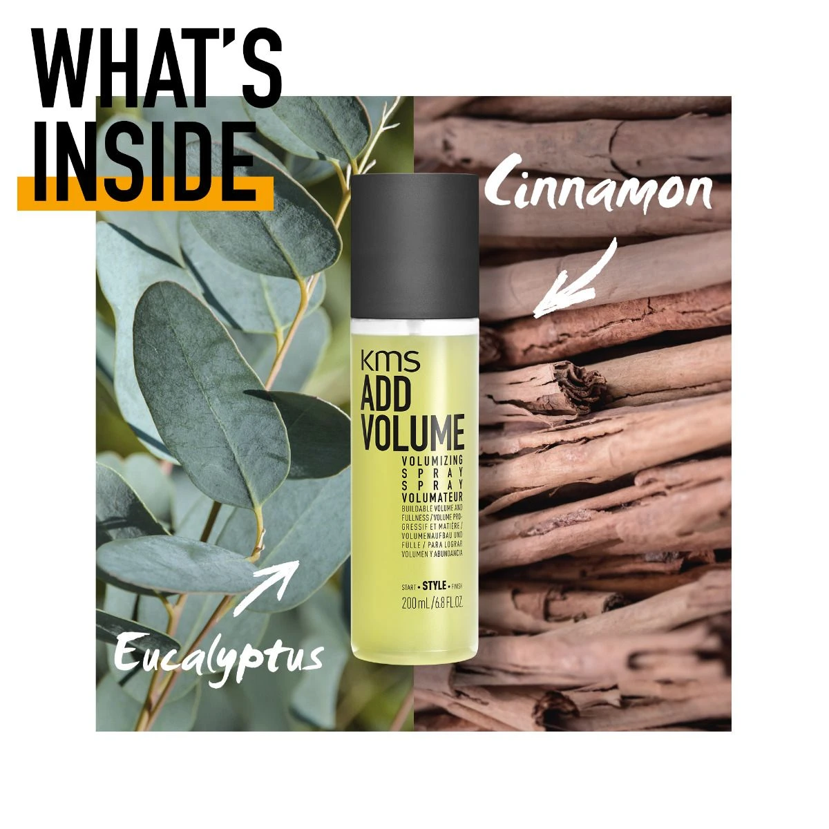 KMS AddVolume Volumizing Spray 200ml 3 KMS AddVolume Volumizing Spray 200ml - Afbeelding 3