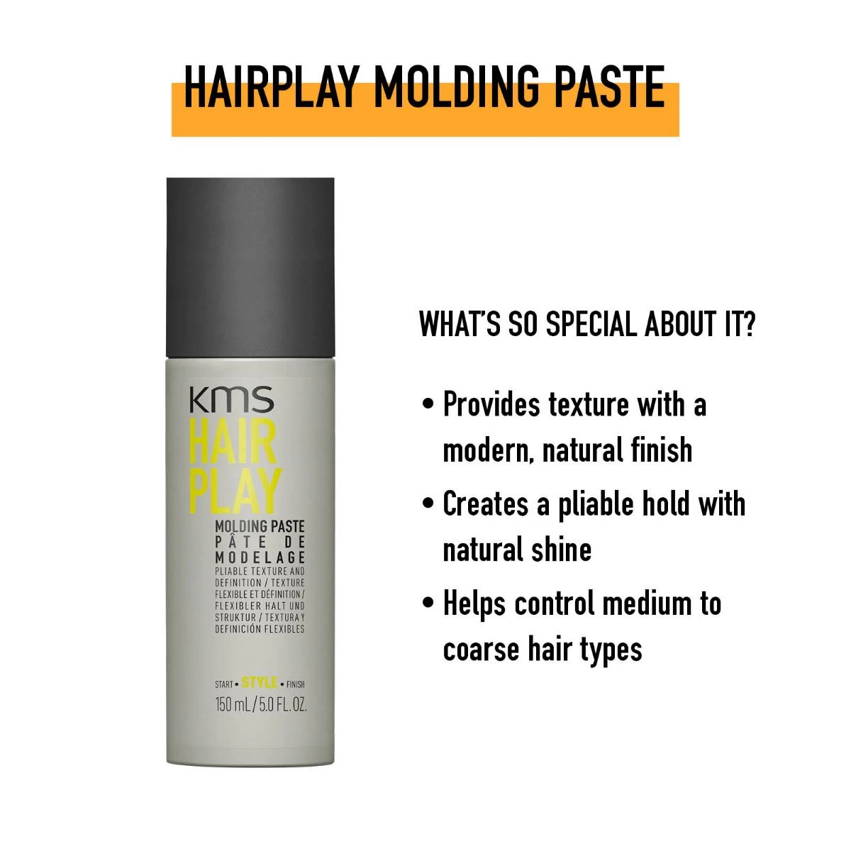 KMS HairPlay Molding Paste150ml - Afbeelding 2